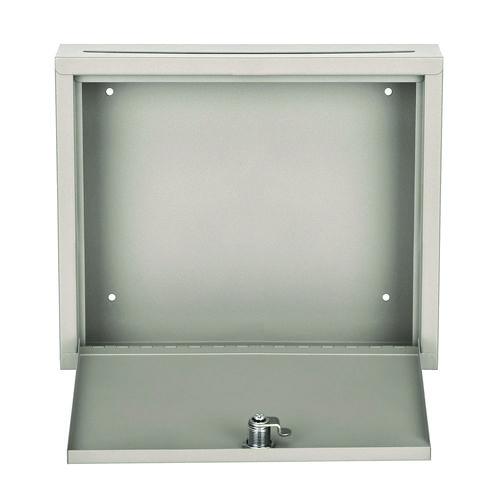 Picture of Large Size Steel Multi-Purpose Secure Drop Box, 12 x 3 x 10, Beige