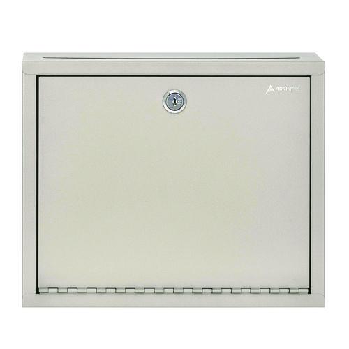 Picture of Large Size Steel Multi-Purpose Secure Drop Box, 12 x 3 x 10, Beige