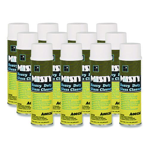 Picture of Heavy-Duty Glass Cleaner, Citrus, 20 oz Aerosol Spray, 12/Carton