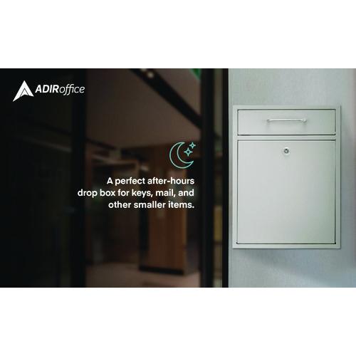 Picture of Large Ultimate Secure Drop Box Wall Mounted Mail Box, 11.2 x 4.7 x 16.2, White