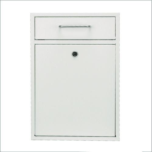 Picture of Large Ultimate Secure Drop Box Wall Mounted Mail Box, 11.2 x 4.7 x 16.2, White