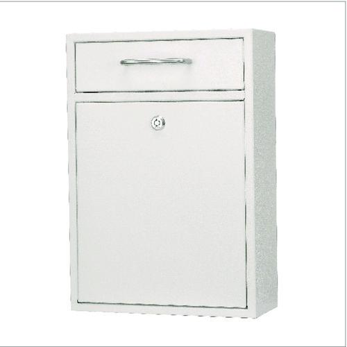 Picture of Large Ultimate Secure Drop Box Wall Mounted Mail Box, 11.2 x 4.7 x 16.2, White