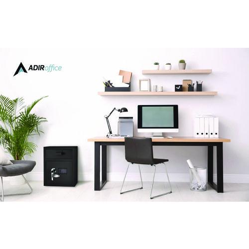 Picture of 1.1 cu ft Steel Digital Secure Money Deposit Safe with Digital keypad, 15.3 x 13.5 x 19, Black