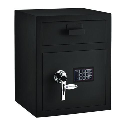 Picture of 1.1 cu ft Steel Digital Secure Money Deposit Safe with Digital keypad, 15.3 x 13.5 x 19, Black
