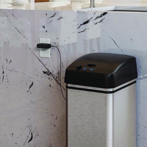 Picture of AC Adapter for Sensor Trash Cans, 2.3", Black