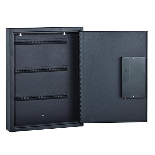 Picture of Steel Digital Lock Key Cabinet, 60-Key, 13 x 2.6 x 17, Stainless Steel 304, Black