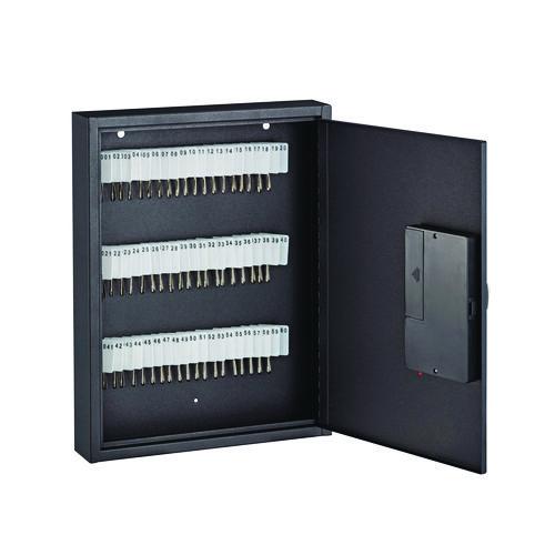 Picture of Steel Digital Lock Key Cabinet, 60-Key, 13 x 2.6 x 17, Stainless Steel 304, Black