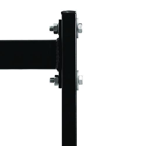 Picture of Steel Folding Chair Two-Tier Utility Cart, Metal, 1,000 lb Capacity, 33 x 65 x 68.5, Black