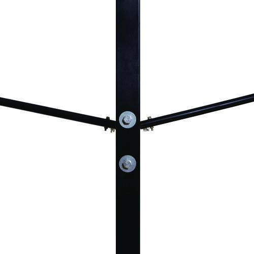 Picture of Steel Folding Chair Two-Tier Utility Cart, Metal, 1,000 lb Capacity, 33 x 65 x 68.5, Black