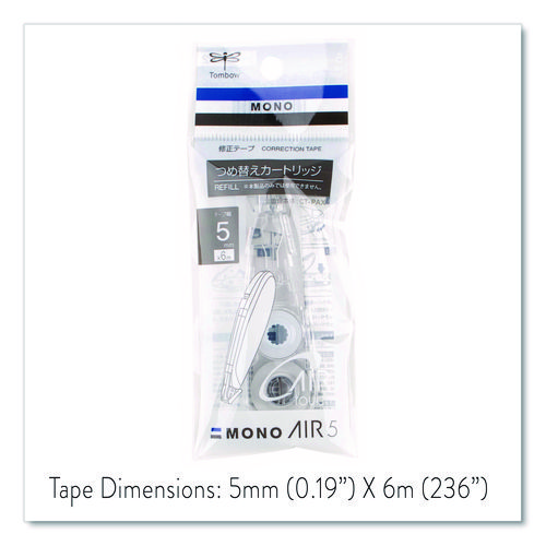 Picture of MONO Air Pen-Type Correction Tape, Refill, Clear Applicator, 0.19" x 236"