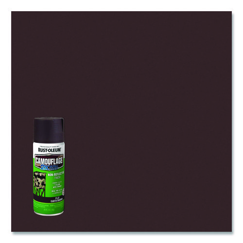 Picture of Camouflage Spray Paint, Flat Earth Brown, 12 oz Aerosol Can, 6/Carton