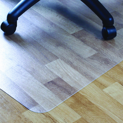 Picture of Cleartex Advantagemat Phthalate Free PVC Chair Mat for Hard Floors, 53" w x 45" l, Clear