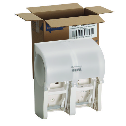 Picture of Compact Quad Vertical 4-Roll Coreless Tissue Dispenser, 12.06 x 8 x 14.44, White