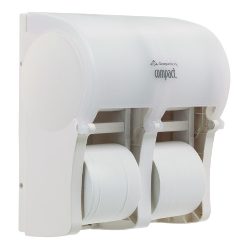 Picture of Compact Quad Vertical 4-Roll Coreless Tissue Dispenser, 12.06 x 8 x 14.44, White