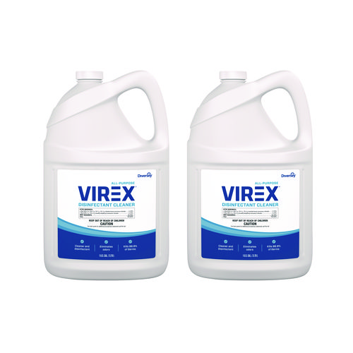 Picture of Virex All-Purpose Disinfectant Cleaner, Lemon Scent, 1 gal Container, 2/Carton