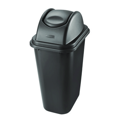 Picture of Rectangular Free-Swinging Plastic Lids, Black