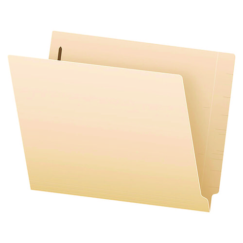 Picture of SmartShield End Tab Fastener Folders, 1 Fastener, Letter Size, Manila Exterior, 50/Box