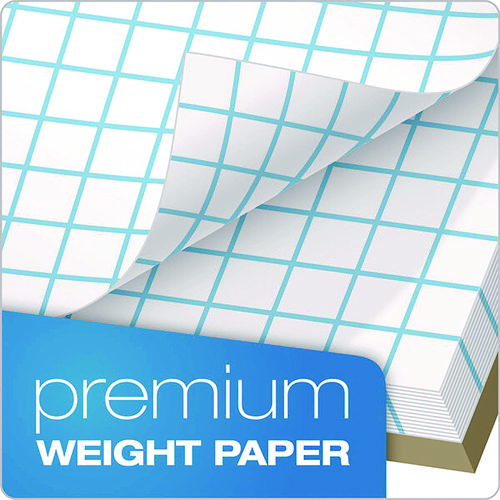 Picture of Quadrille Pads, Quadrille Rule (4 sq/in), 50 White (Heavyweight 20 lb Bond) 8.5 x 11 Sheets