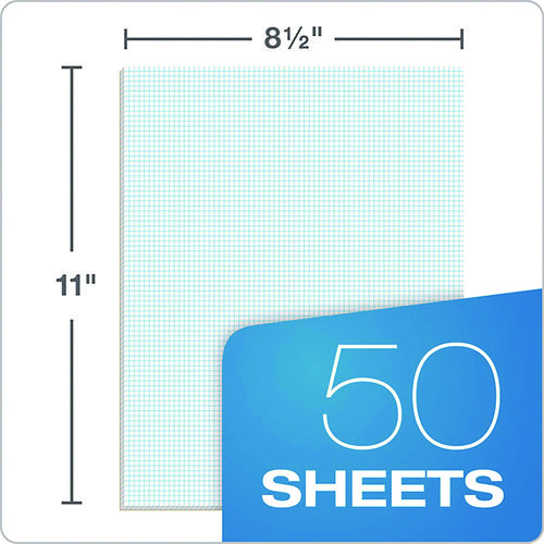 Picture of Quadrille Pads, Quadrille Rule (8 sq/in), 50 White (Heavyweight 20 lb Bond) 8.5 x 11 Sheets