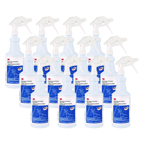 Picture of Ready-to-Use Glass Cleaner with Scotchgard, Apple, 32 oz Spray Bottle, 12/Carton