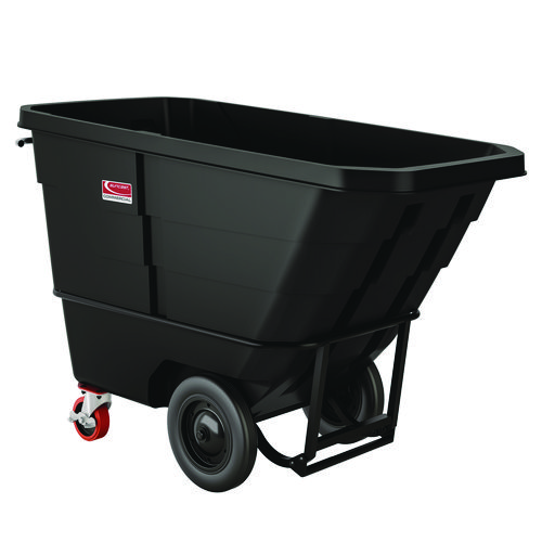 Picture of Heavy Duty Tilt Truck, 1 cu yd, Plastic, Black/Red