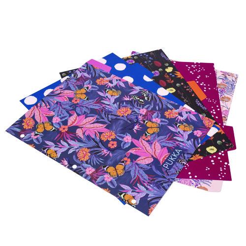 Picture of Letter Size Reversible Dividers, 5-Tab, 11 x 8.5, Assorted Colors, 1 Set