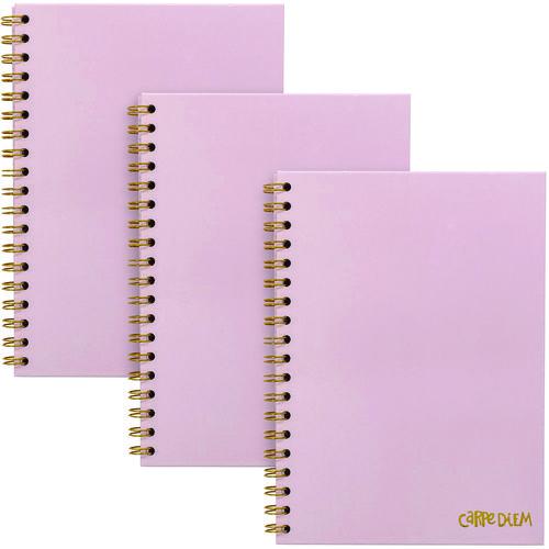 Picture of B5 Size Notebook, 1 -Subject, Medium/College Rule, Pink Cover, (80) 9.8 x 6.9 Sheets, 3/Pack