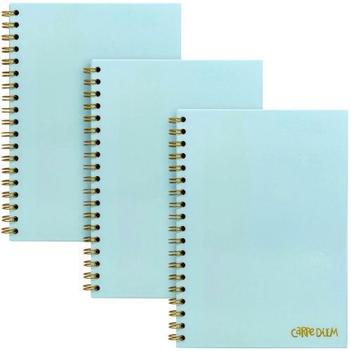 Picture of B5 Size Notebook, 1 -Subject, Medium/College Rule, Blue Cover, (80) 9.8 x 6.9 Sheets, 3/Pack
