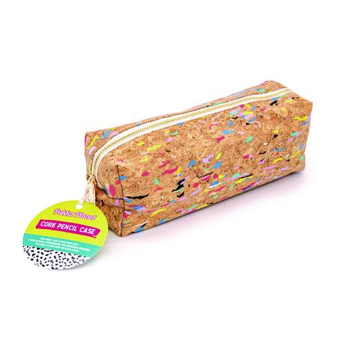 Picture of Eco Pencil Case, 7.99" x 2.37" x 2.75", Brown/Multicolor Cork