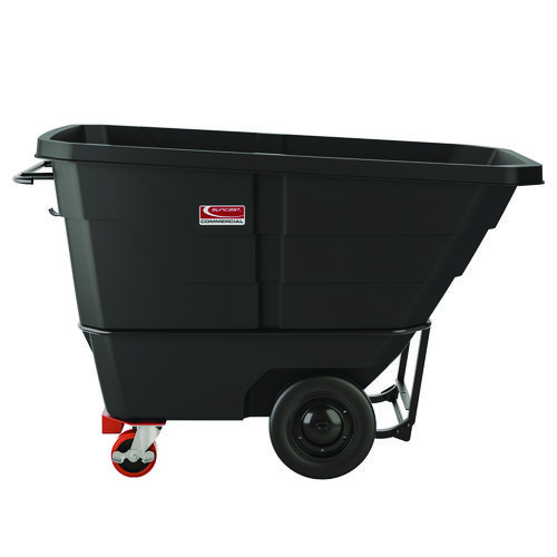 Picture of Heavy Duty Tilt Truck, 1 cu yd, Plastic, Black/Red