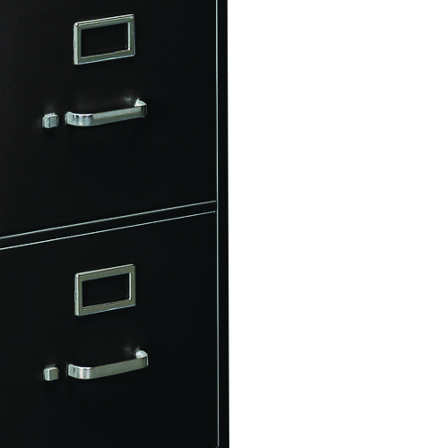 Picture of 310 Series Vertical File, 4 Legal-Size File Drawers, Black, 18.25" x 26.5" x 52"