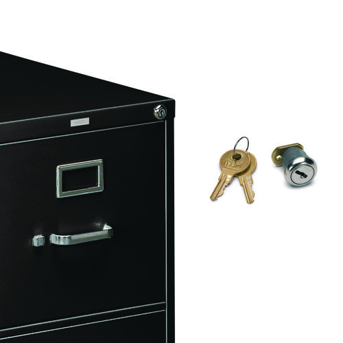 Picture of 310 Series Vertical File, 4 Legal-Size File Drawers, Black, 18.25" x 26.5" x 52"