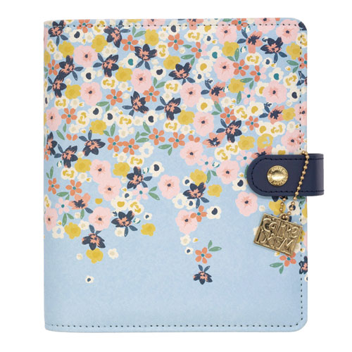 Picture of Personal Planner, Floral, 7.48 x 6.42, Blue/Pink/White/Yellow Cover, 12-Month, Undated