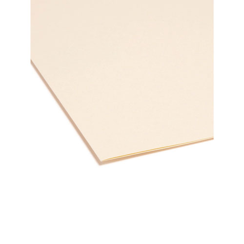 Picture of Reinforced Tab Manila File Folders, 1/2-Cut Tabs: Assorted, Letter Size, 0.75" Expansion, 11-pt Manila, 100/Box