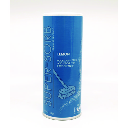 Picture of Super-Sorb Liquid Spill Absorbent, Lemon Scent, 720 oz Absorbing Volume, 12 oz Shaker Can