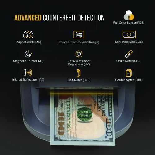 Picture of KCD-1000 Counterfeit Detector, Dimensional, Image, IR, MG, MT, Thickness, UV and Watermark Detection, US Currency