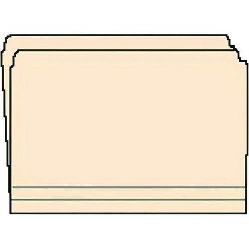 Picture of Top Tab File Folder, Straight Tabs, Letter Size, 0.75" Expansion, Manila, 50/Box