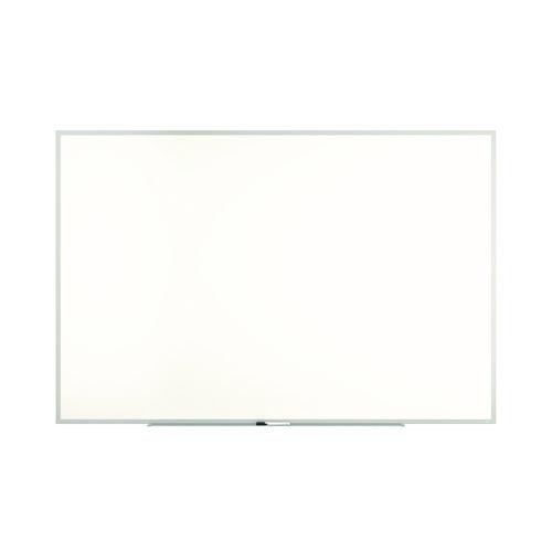 Picture of Melamine Dry Erase Board, 72" x 48", White Surface, Gray/Natural Aluminum Frame