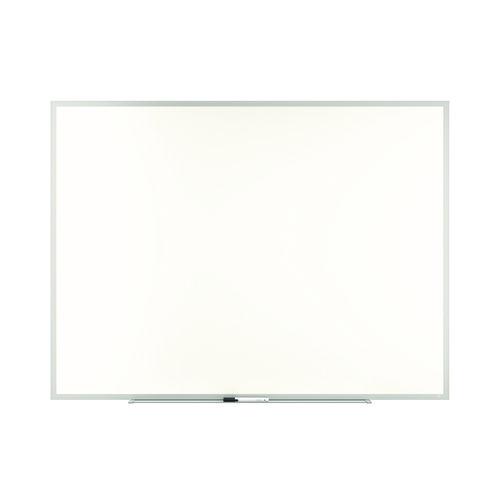 Picture of Melamine Dry Erase Board, 48" x 36", White Surface, Gray/Natural Aluminum Frame