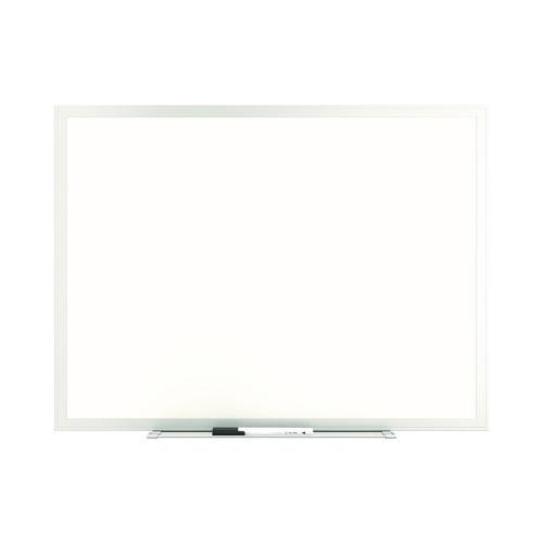 Picture of Melamine Dry Erase Board, 24" x 18", White Surface, Gray/Natural Aluminum Frame