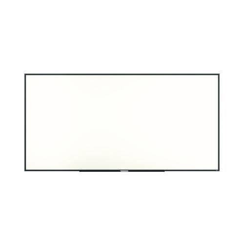Picture of Melamine Dry Erase Board, 96" x 48", White Surface, Black Aluminum Frame