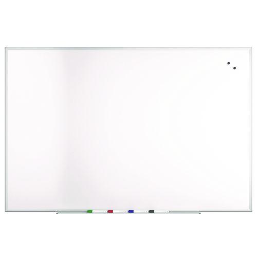 Picture of Magnetic Steel Dry Erase Board, 48" x 72", White Surface, Gray/Natural Aluminum Frame