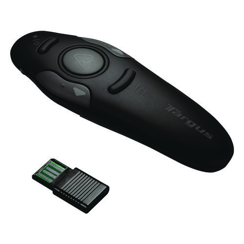 Picture of Wireless USB Presenter with Laser Pointer, Class 2, 50 ft Range, Black