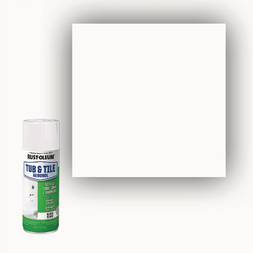 Picture of Specialty Tub and Tile Spray, Gloss White, 12 oz Aerosol Can, 6/Carton