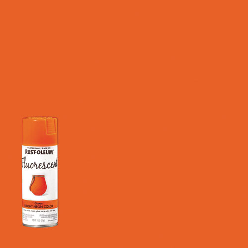 Picture of Specialty Fluorescent Spray Paint, Flat Fluorescent Orange, 11 oz Aerosol Can