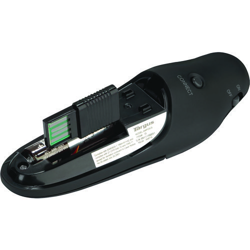 Picture of Wireless USB Presenter with Laser Pointer, Class 2, 50 ft Range, Black