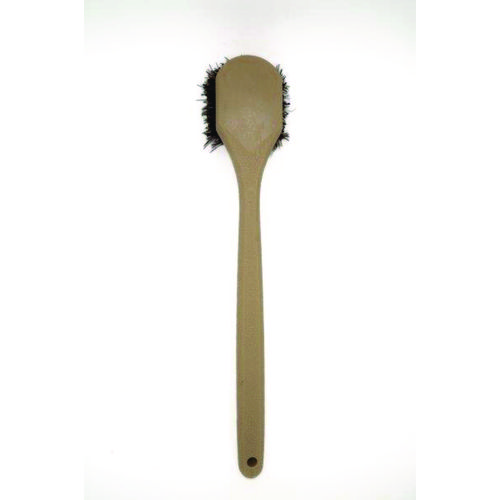 Picture of Utility Brush, Brown Palmyra Fiber Bristles, 5.5" Brush, 14.5" Tan Plastic Handle