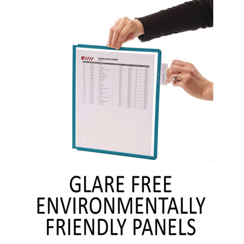 Picture of SHERPA Vario Replacement Panels, 1 Section, Clear Panel Assorted Color Borders, 5/Pack