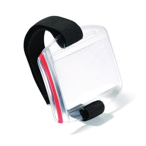 Picture of Card Holder Outdoor Secure, Vertical, 3.42" x 2.12", Clear, 10/Box