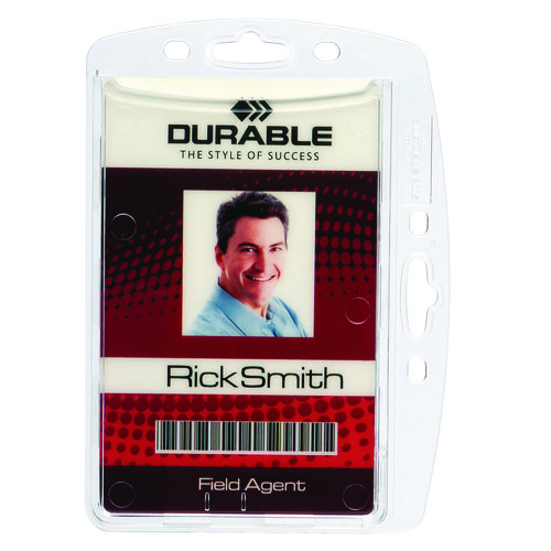 Picture of Replacement Card Holder, Vertical/Horizontal, Polystyrene, 10/Pack